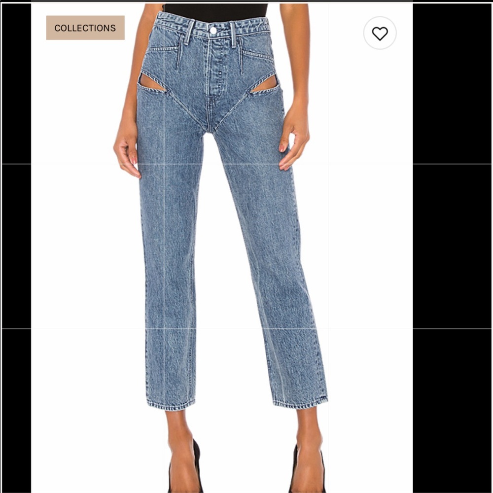 GRLFRND HAILEY CUT OUT DENIM JEANS